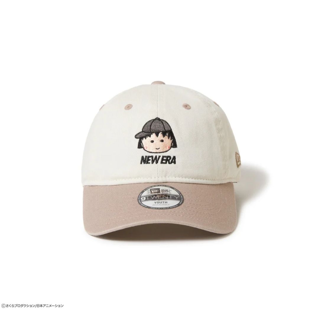 Topi New Era Kids 9TWENTY Chibi Maruko-chan Ivory Ash Brown (52 - 55.8cm)