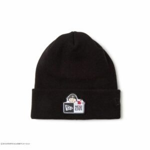 Topi New Era Basic Cuff Knit Chibi Maruko-chan Box Logo Black