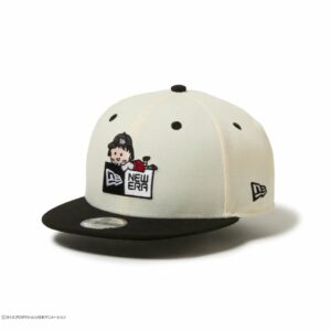 Topi New Era Kids 9FIFTY Chibi Maruko-chan Box Logo Chrome White (52 - 55.8cm)