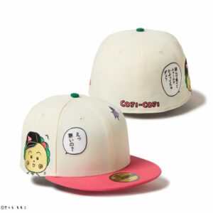 Topi New Era 59FIFTY Coji-Coji Chrome Pink Visor