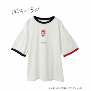 Kaos Bocchi the Rock HUMAN ROBOT Ringer Tee Red (Converse)
