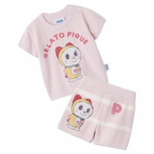Gelato Pique Doraemon Baby Set – Jacquard Pullover & Shorts
