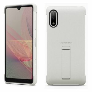Sony Xperia Ace II Style Cover with Stand Gray XQZ-CBBD – Casing Resmi Slim & Tahan Lama