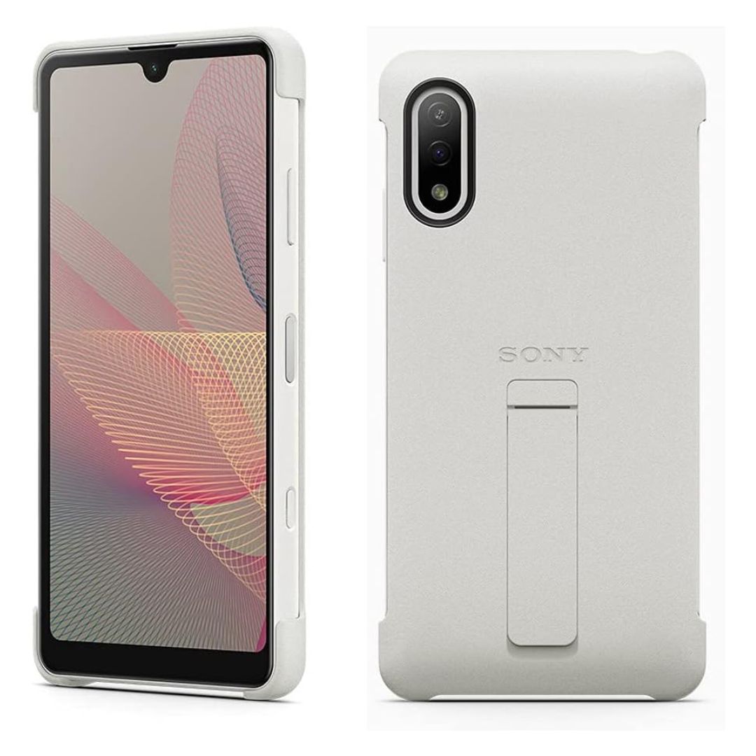 Sony Xperia Ace II Style Cover with Stand Gray XQZ-CBBD – Casing Resmi Slim & Tahan Lama