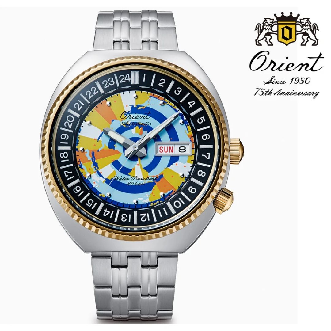 Orient World Map Watch 75th Anniversary