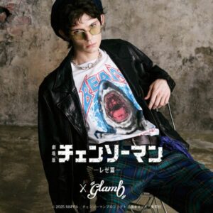 Chainsaw Man Reze Arc T-shirt xglamb – Shark Beam White/Black