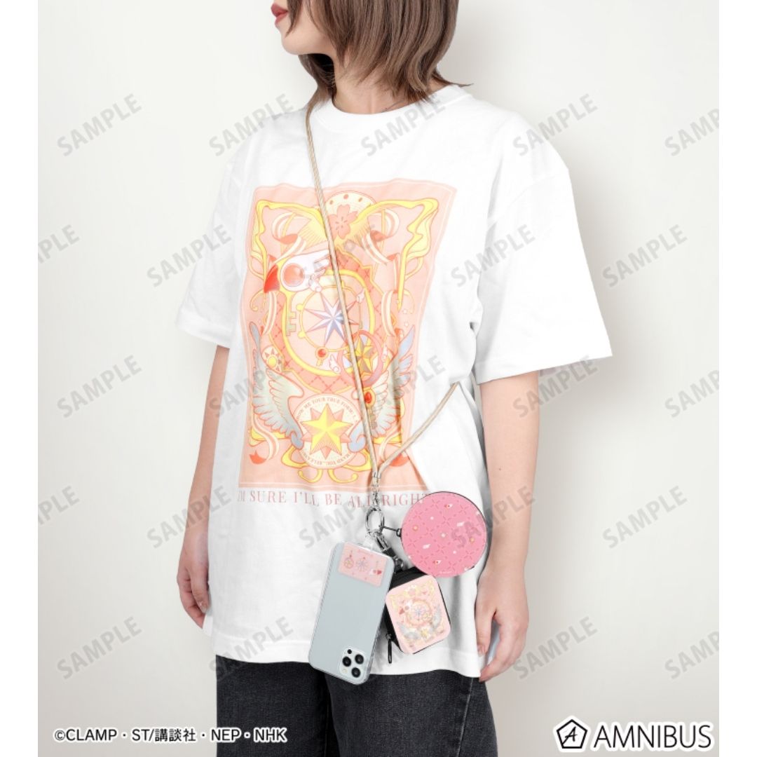 Kaos Cardcaptor Sakura Pria Clear Card Key Motif T-Shirt Resmi