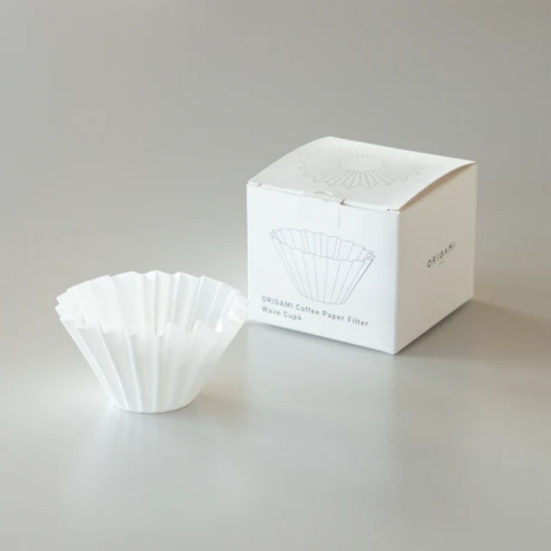 ORIGAMI Wave Paper Filter For 4 Cups