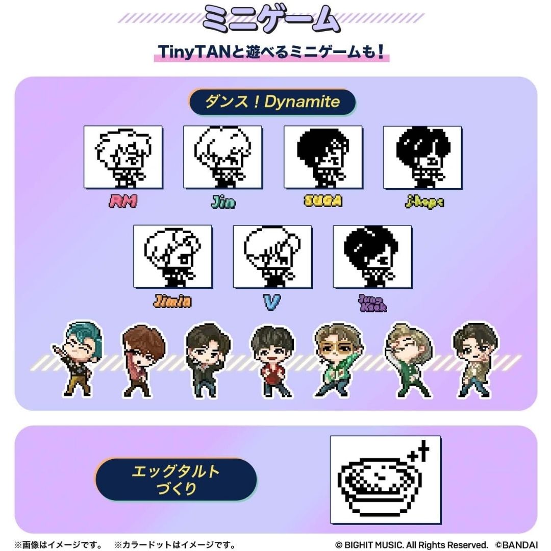 TinyTAN Tamagotchi Red Ver. BTS Bandai Nano Series