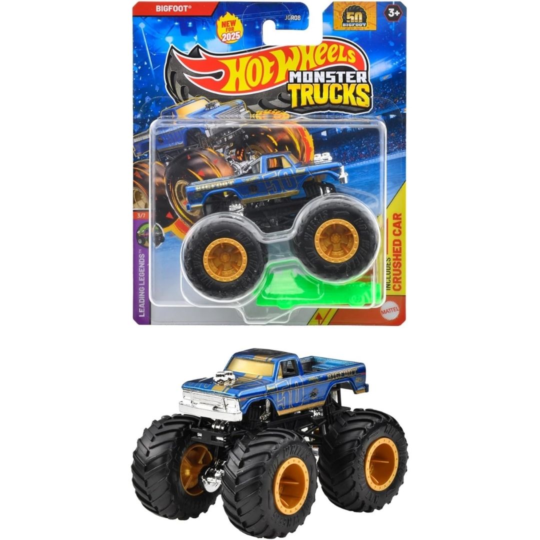 Hot Wheels Monster Truck 1:64 Bigfoot JGR08 - Replika Bigfoot yang Kuat
