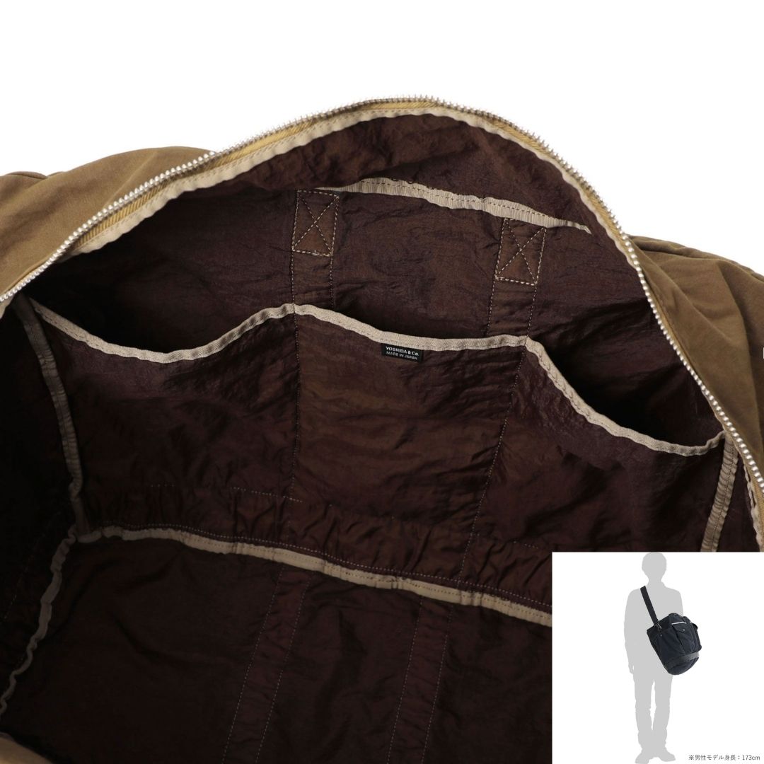 Porter CRAG 2WAY Boston Bag L (540-19693) Maroon – Tas Kasual dan Kapasitas Besar