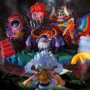 ONE PIECE WCF Luffy vs Five Elders Figurine Premium untuk Kolektor