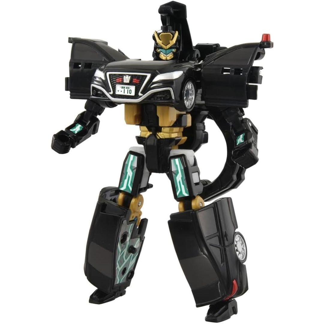 Takara Tomy Job Braver Police Braver ZERO Patrol Car & Black Bike Set