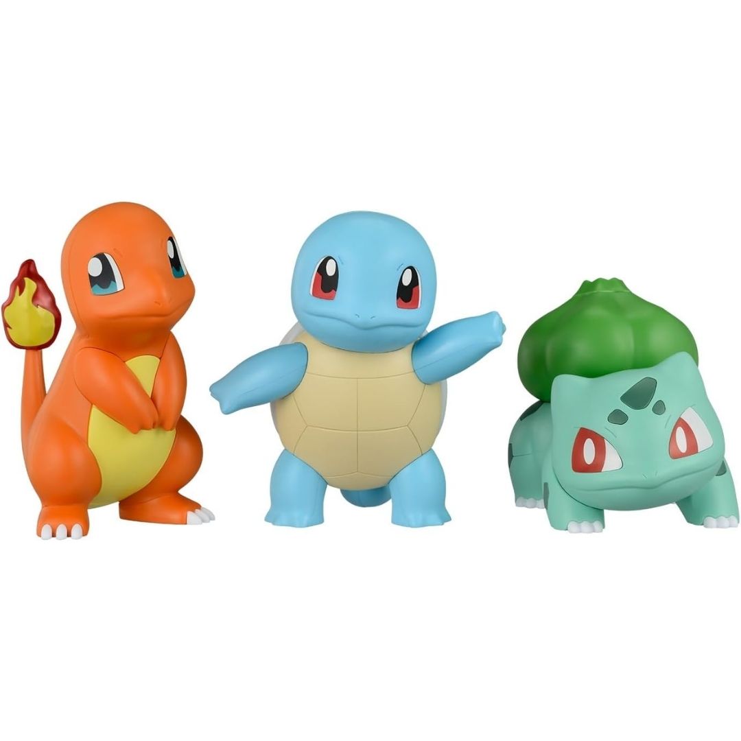 Bandai Pokemon Plamo Quick Collection 11+13+17 Charmander, Bulbasaur & Squirtle Set
