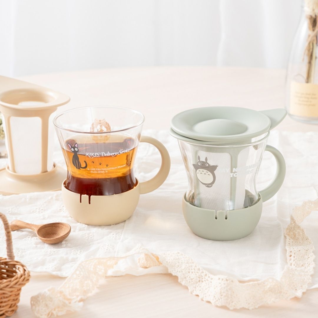HARIO One Cup Tea Mug – Glass Mug dengan Tea Strainer