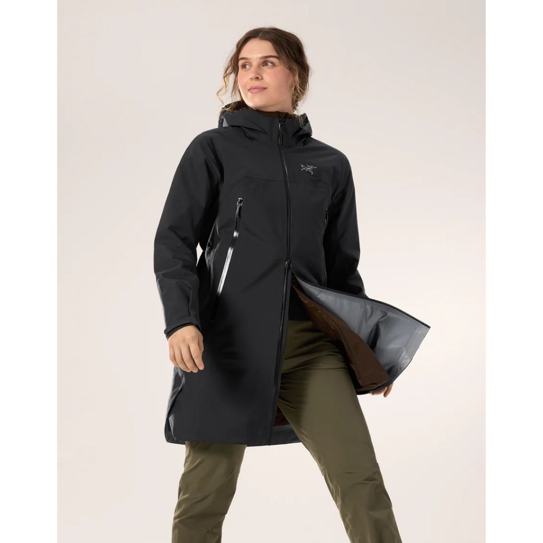 ARCTERYX Beta Coat Women Black - Jaket GORE-TEX Panjang Tahan Hujan