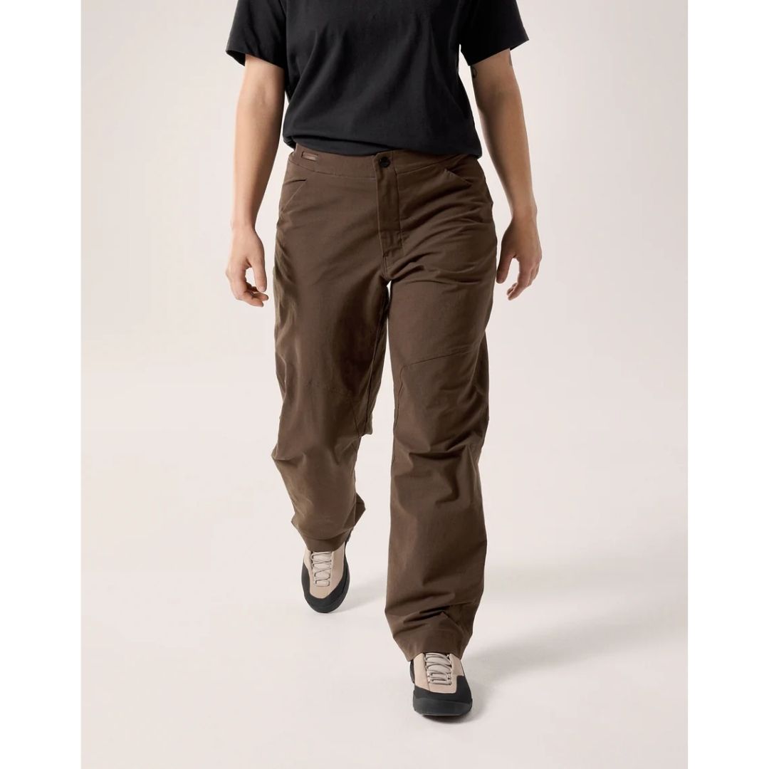 ARCTERYX Clarkia Cotton Wide Leg Pant Women Carob - Celana Wide Leg Aktivitas Outdoor