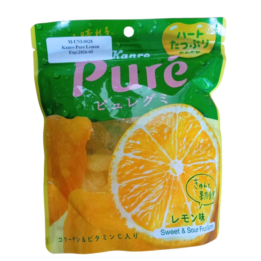 Kanro Pure Lemon – Gummy Lemon Manis-Asam Kanro Pure Lemon – Gummy Lemon Manis-Asam