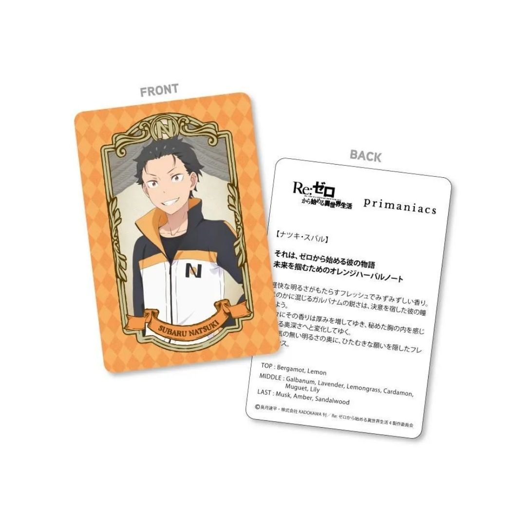 Parfum Re ZERO Natsuki Subaru Fragrance - Starting Life in Another World (New Edition)