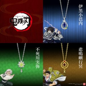Demon Slayer Silver Necklace Eksklusif – Pilih Karakter Favoritmu