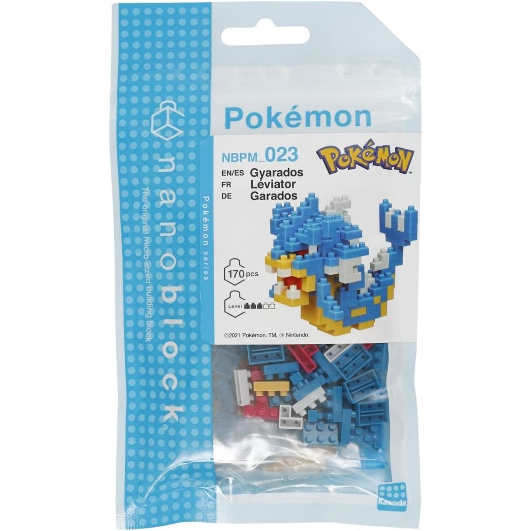 Kawada Nanoblock Pokemon Gyarados 023 – Koleksi Ikonik