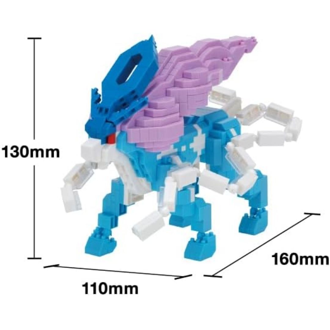 Nanoblock Pokemon Suicune Deluxe Edition 109 – Mini Block Figure Resmi Kawada