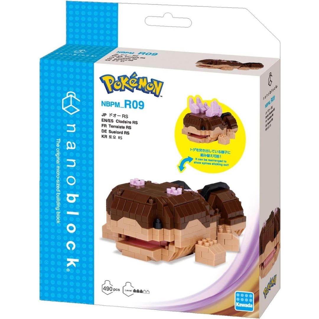 Nanoblock Pokemon Clodsire RS R09 – Mini Block Figure Resmi Kawada