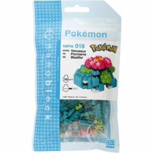 Nanoblock Pokemon Venusaur 018 – Mini Block Figure Resmi Kawada