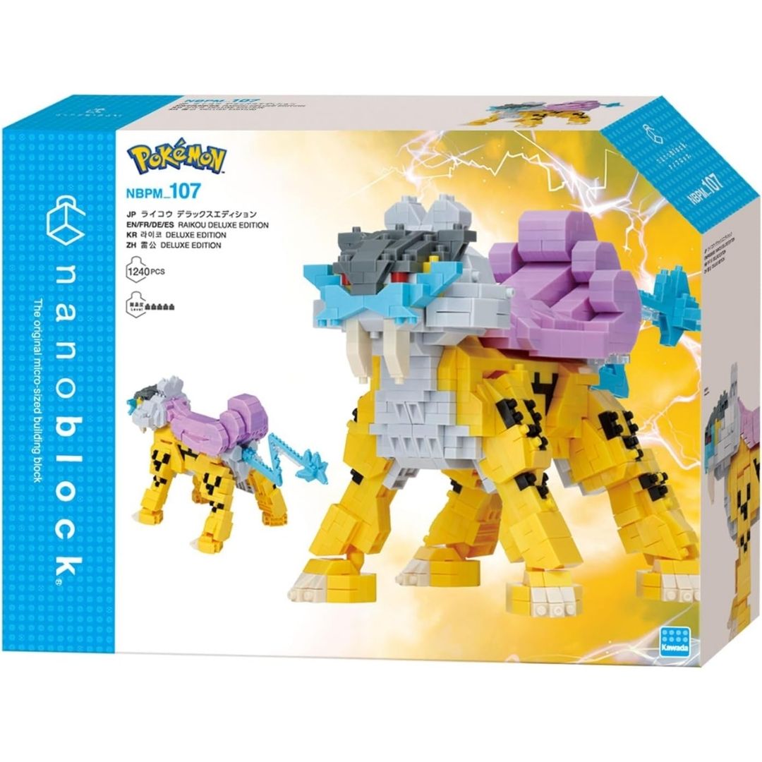 Nanoblock Pokemon Raikou Deluxe Edition 107 –Kawada Nanoblock