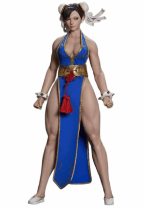 [AC] PLAY TOY 1/6 Fighting Goddess P023 2.0 Blue Clothes, Action Figure, Body Head, Costume, Accessories, Full Set