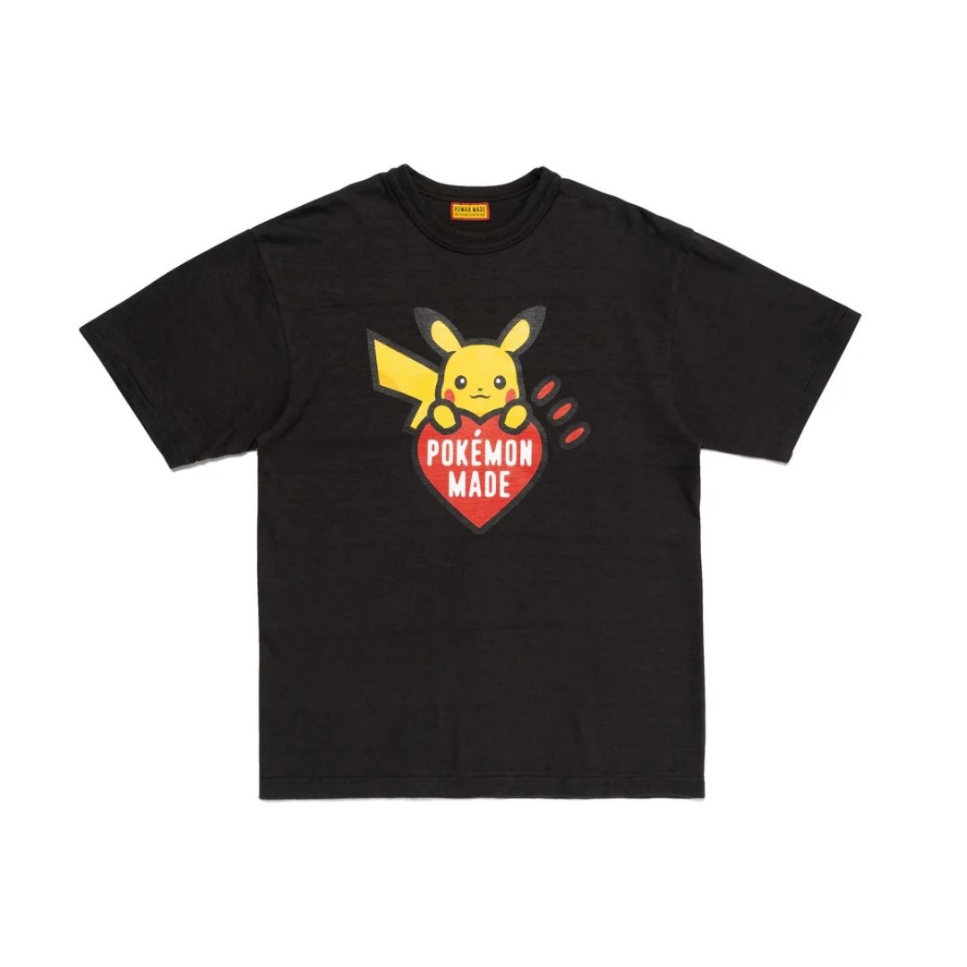 Pokemon x HUMAN MADE Graphic T-Shirt Logo Black Original