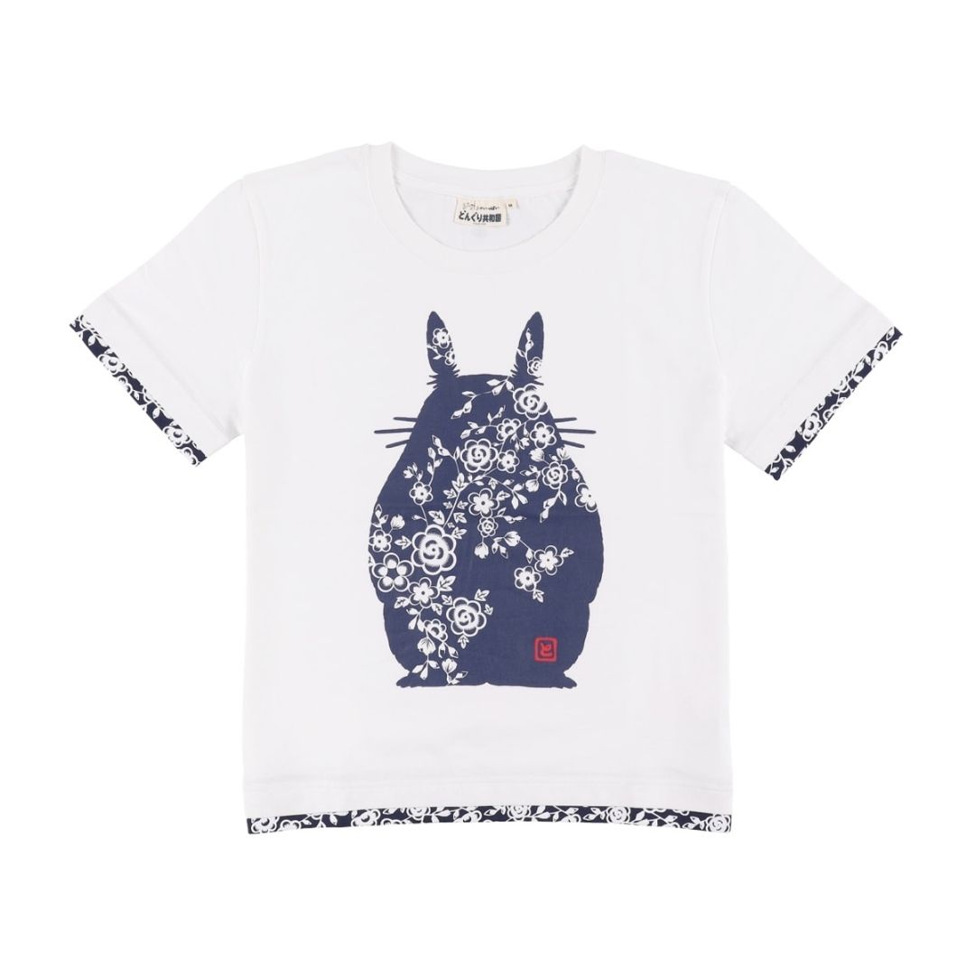  My Neighbor Totoro T-Shirt Paper Cut Style White Artistic Casual Wear 