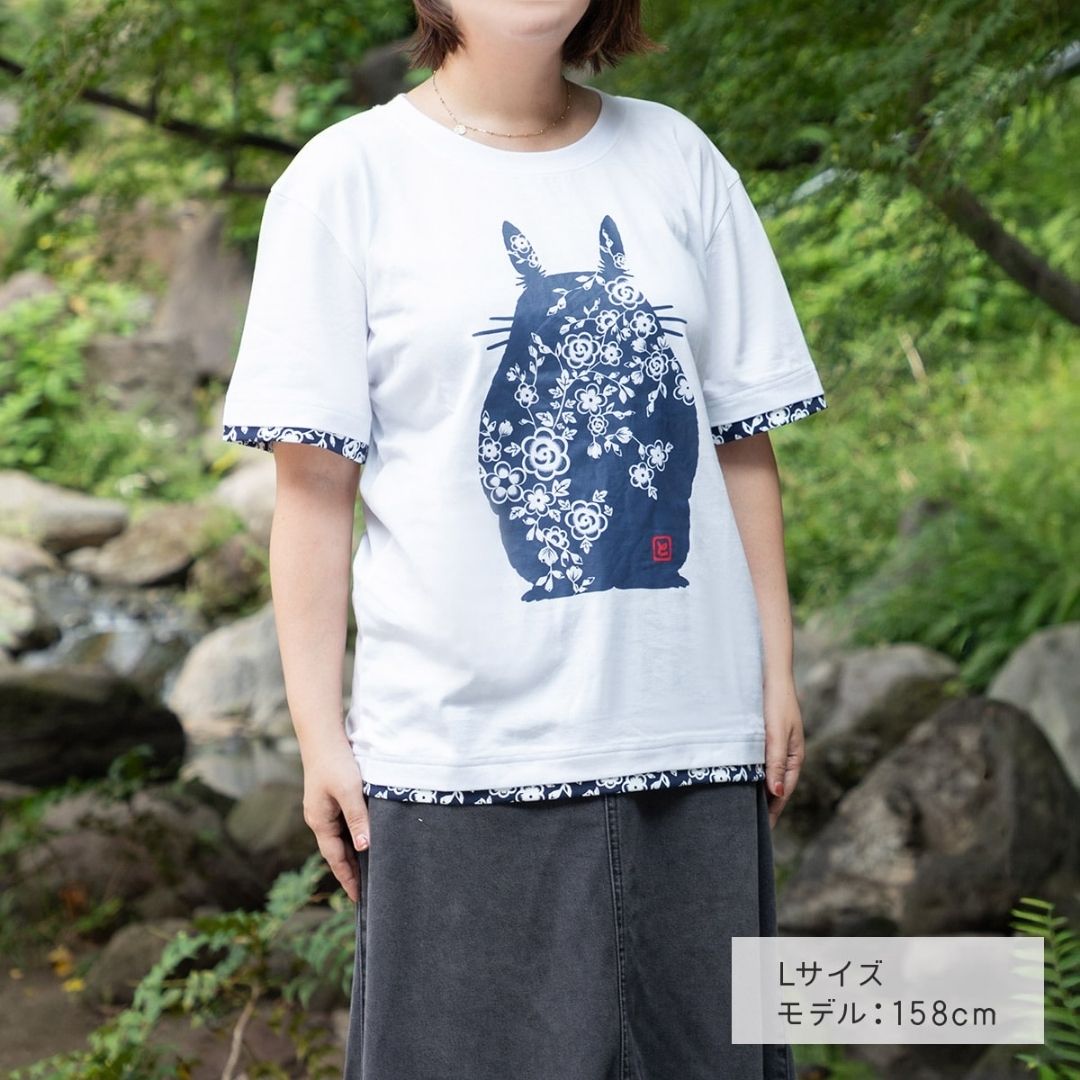 My Neighbor Totoro T-Shirt Paper Cut Style White Artistic Casual Wear 