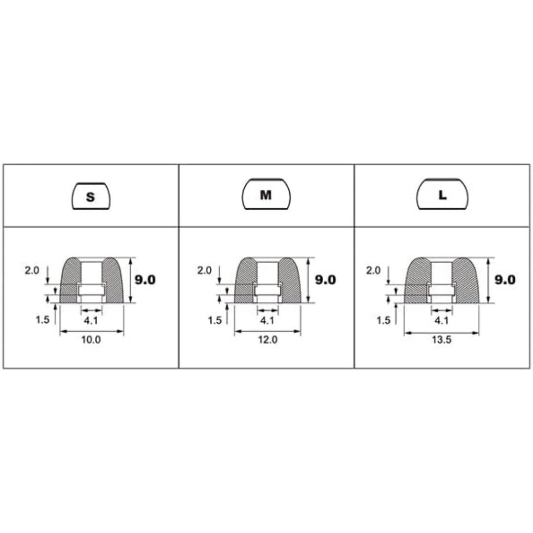 Eartips NUARL Magic Ear+9 High Noise Isolation and Antibacterial