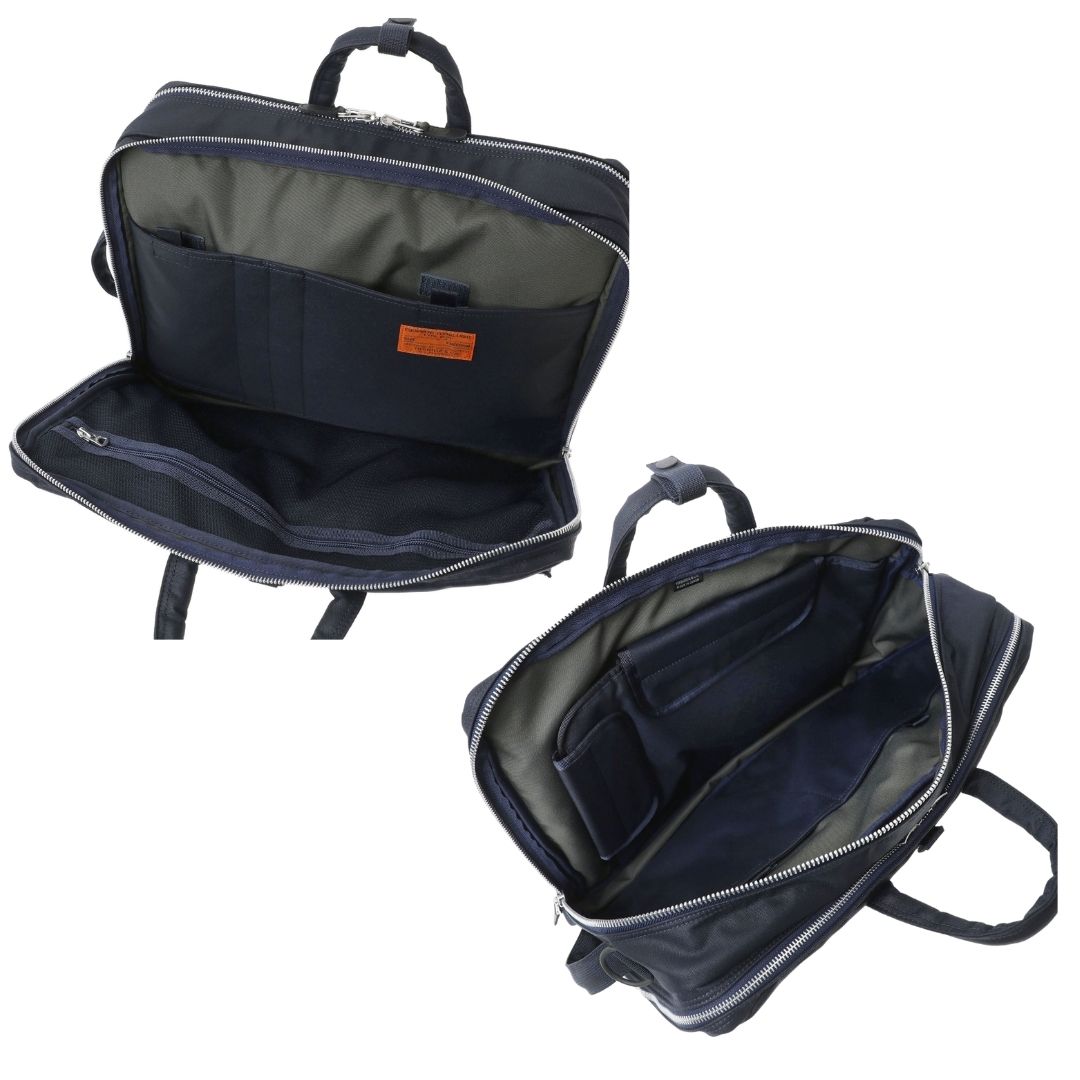 PORTER Flying Ace 3Way Briefcase original Jepang warna Air Force Blue