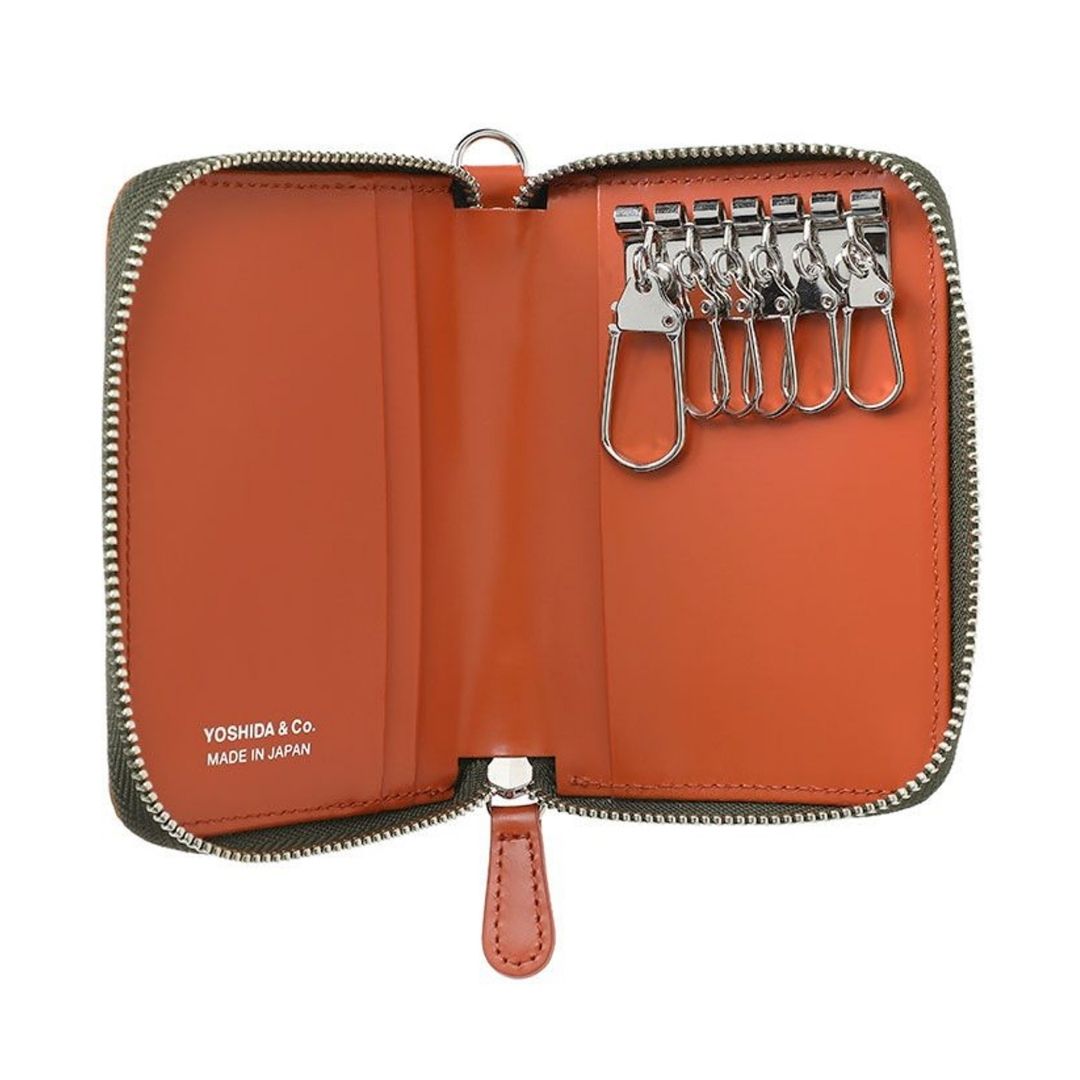 Porter Key Case Glass Leather PS Leather dengan Desain Rapi dan Praktis