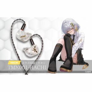 Earphone HACHI TMX001 - Hybrid Driver 3 Arah, Desain Abalone Putih Mewah, Suara Imersif!