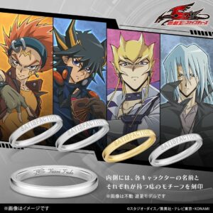 Yu-Gi-Oh! 5D's Satisfaction Ring Silver Original 4 Karakter Legendaris