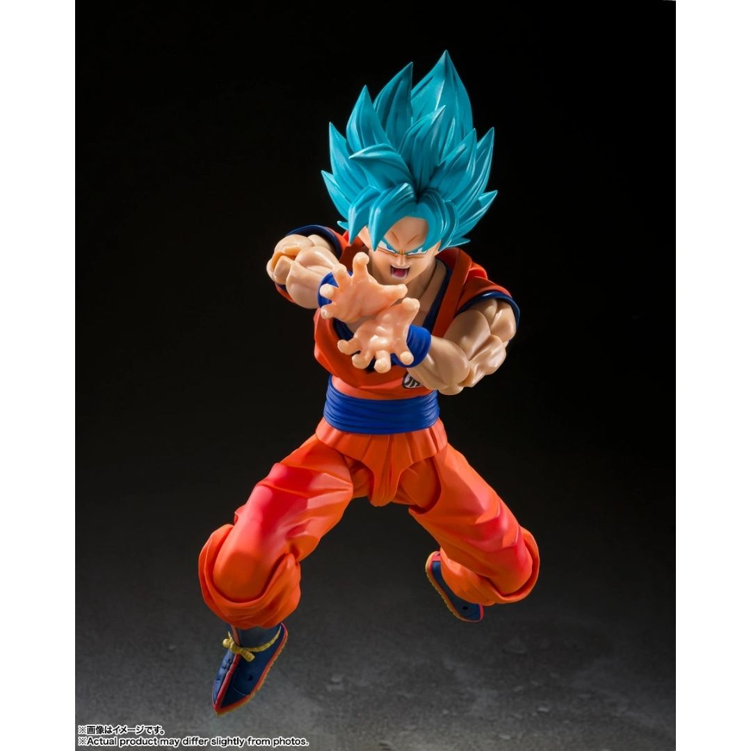SHFiguarts Super Saiyan God Son Goku – Detail Presisi dan Pose Dinamis