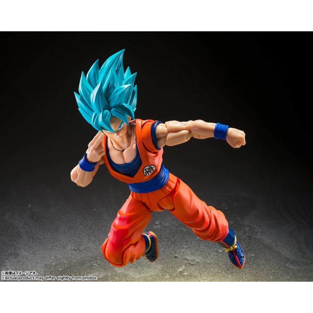 SHFiguarts Super Saiyan God Son Goku – Detail Presisi dan Pose Dinamis