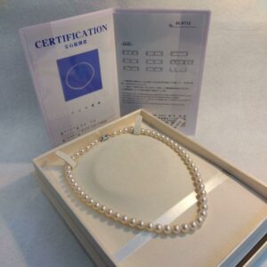 Hanadama Akoya Pearl Necklace, 40cm, with Certificate