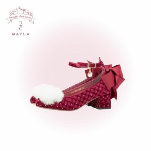 Sepatu MAYLA Sanrio Characters Famille Heels Velvet Eksklusif dan Mewah