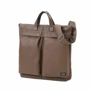 Porter Sensous Helmet Bag - Tas Kulit Beef Steer Premium Tekstur Grain Alami