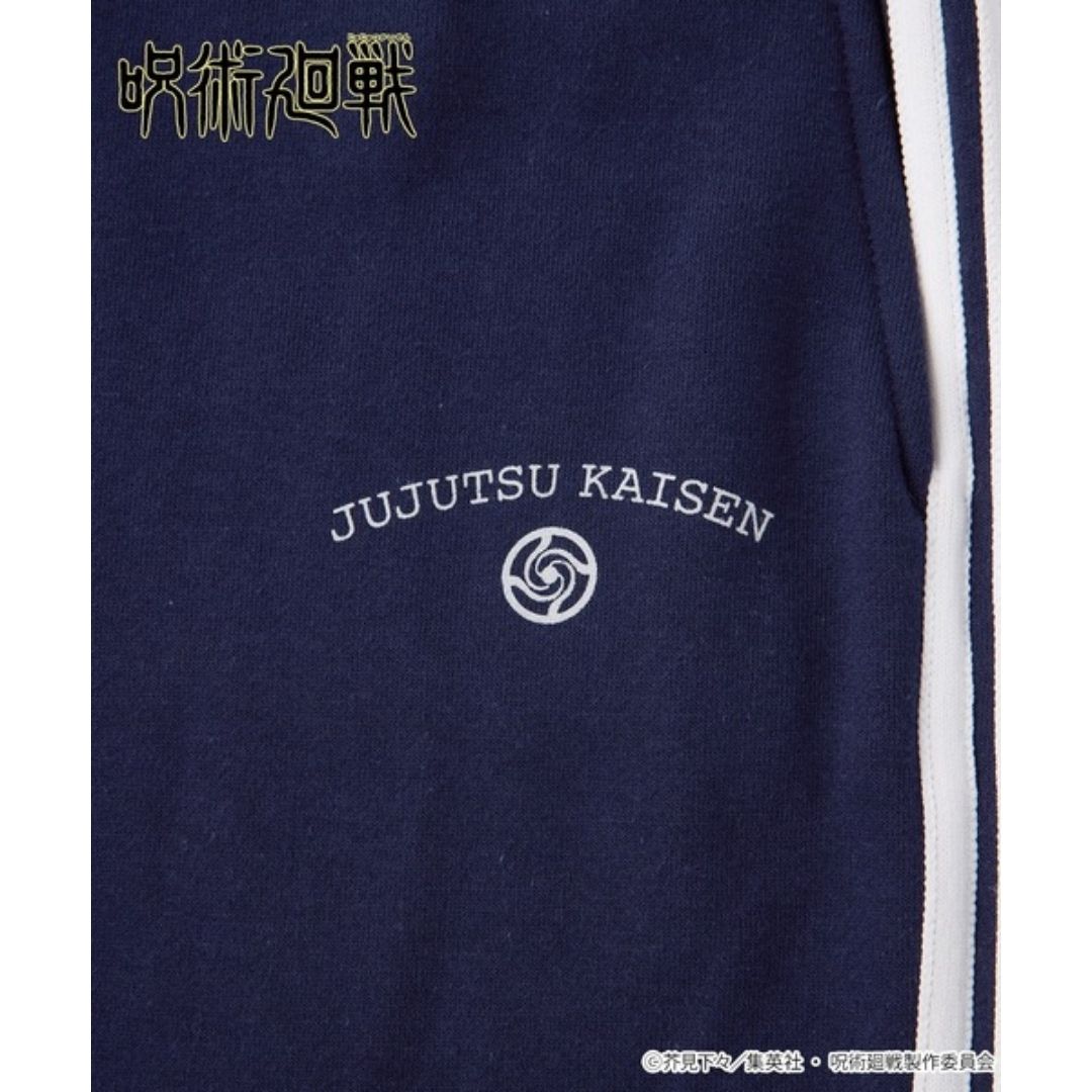 Jujutsu Kaisen Sweatpants ZOZOTOWN Navy Fleece-Lined Side Line Official