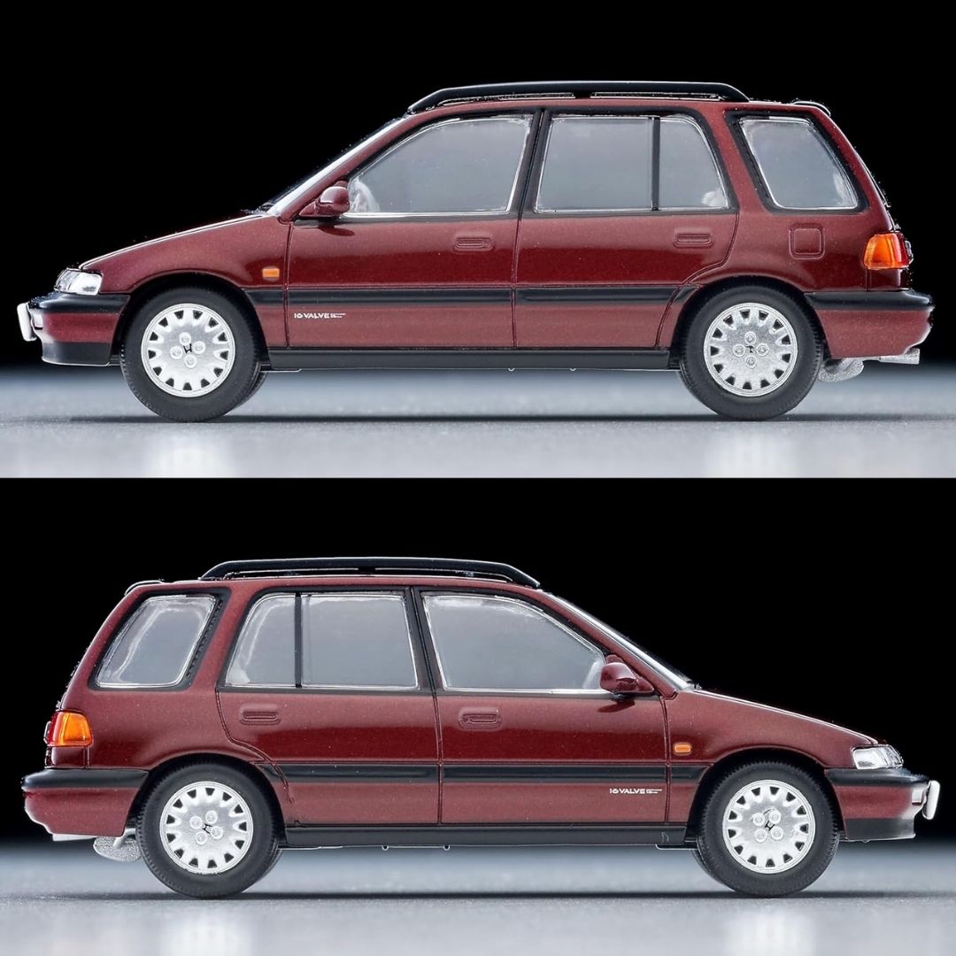  Tomica Limited Vintage Neo 1/64 Honda Civic Shuttle 56i Red 1990 