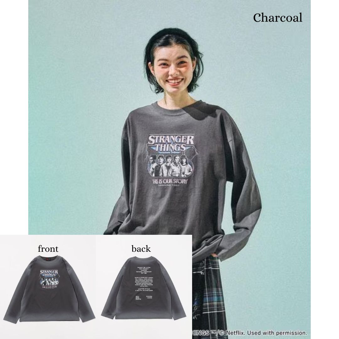 Niko And X STRANGER THINGS Collaboration Spray Assorted Long T-Shirt 2026