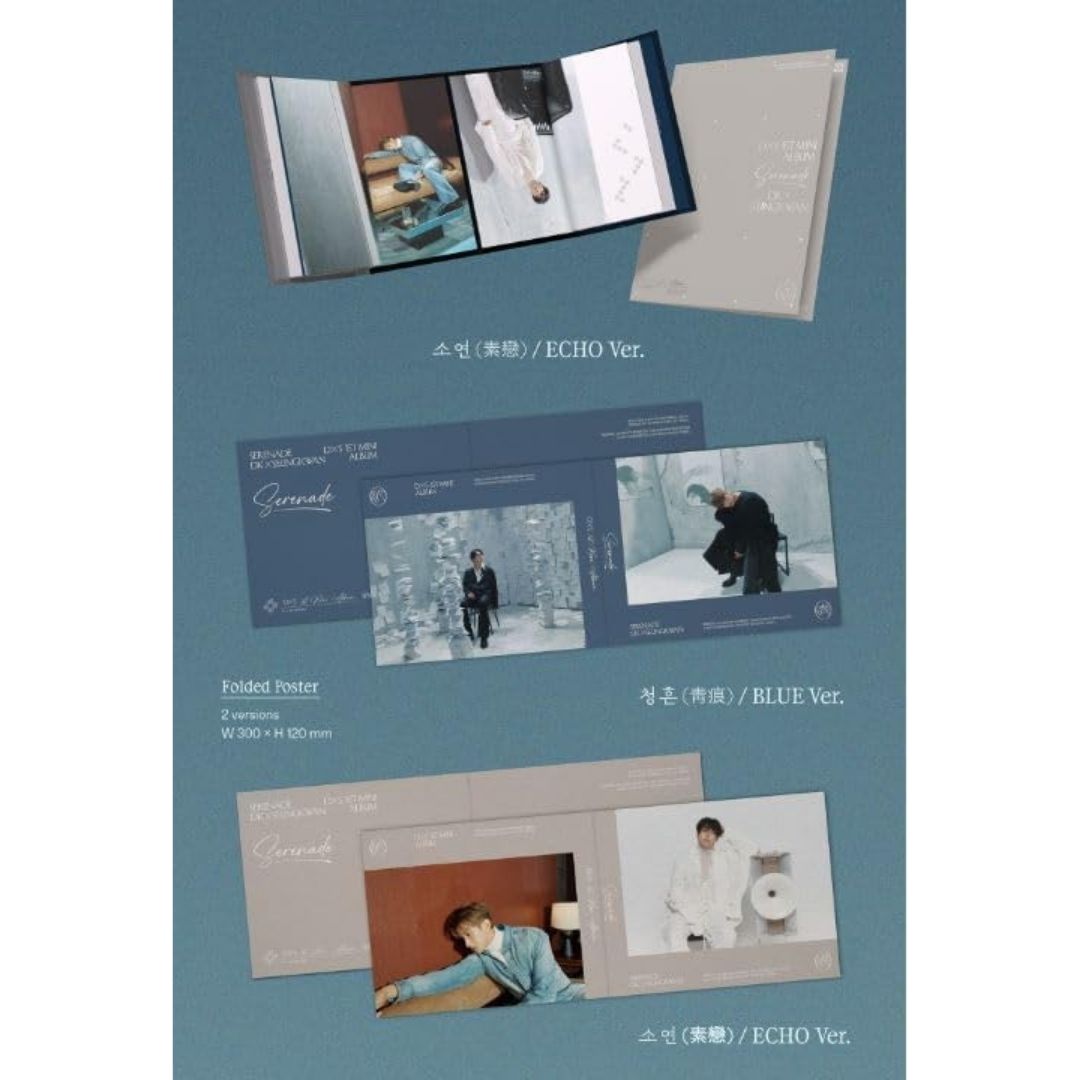 DK x Seungkwan 1st Mini Album Serenade Standard Blue Ver Official Weverse” Expanded Edition
