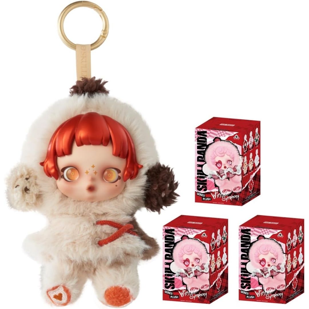 POP MART SKULLPANDA Winter Symphony Plush Pendant 6 Piece Random POP MART SKULLPANDA Winter Symphony Plush Pendant 6 Piece Random