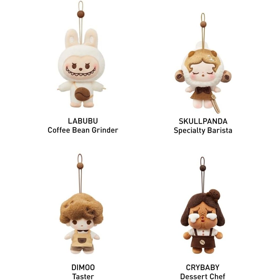 POP MART POP BEAN Coffee Factory Plush Pendant 1 Piece Random
