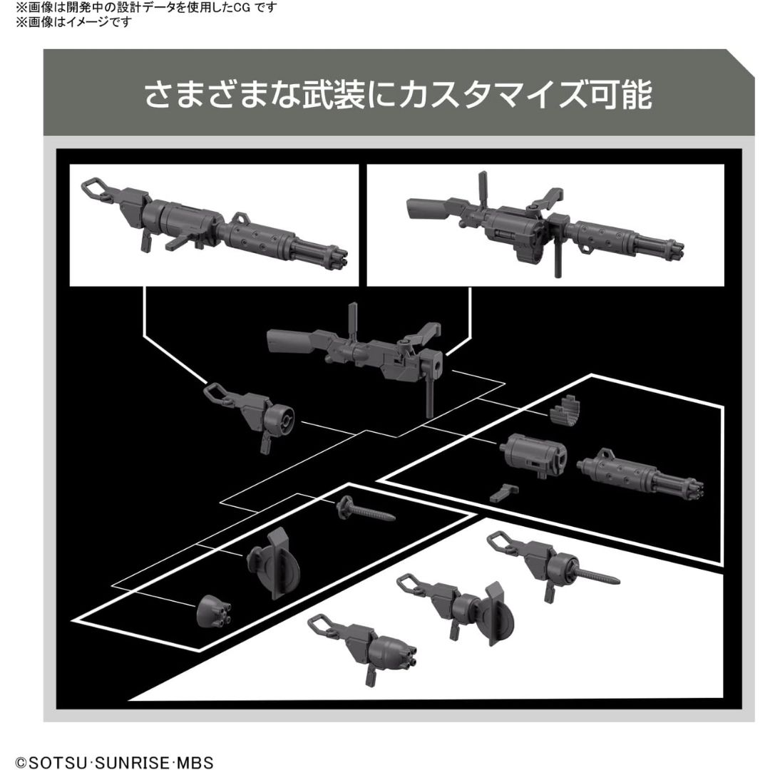 Bandai HG Demi-Trainer Expansion Parts Set 1/144 untuk Custom Gundam
